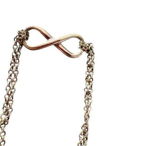 925 Sterling Silver Infinity Bracelet - Picture 2 of 5